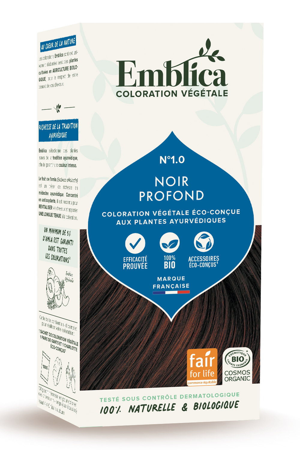 Herbal Hair Color 1.0 Black Brown 100g