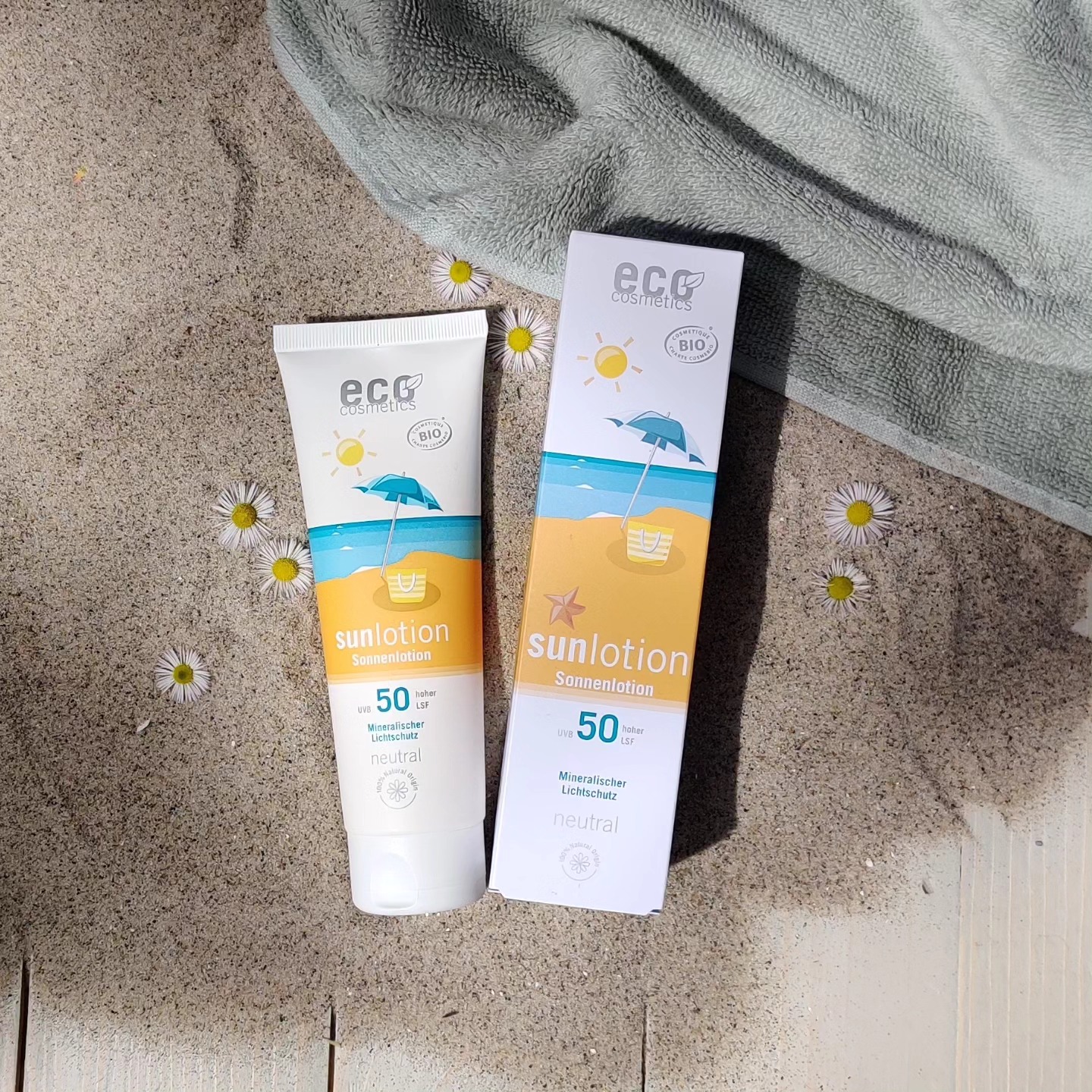 ECO sun lotion neutral, unscented SPF 50 125 ml