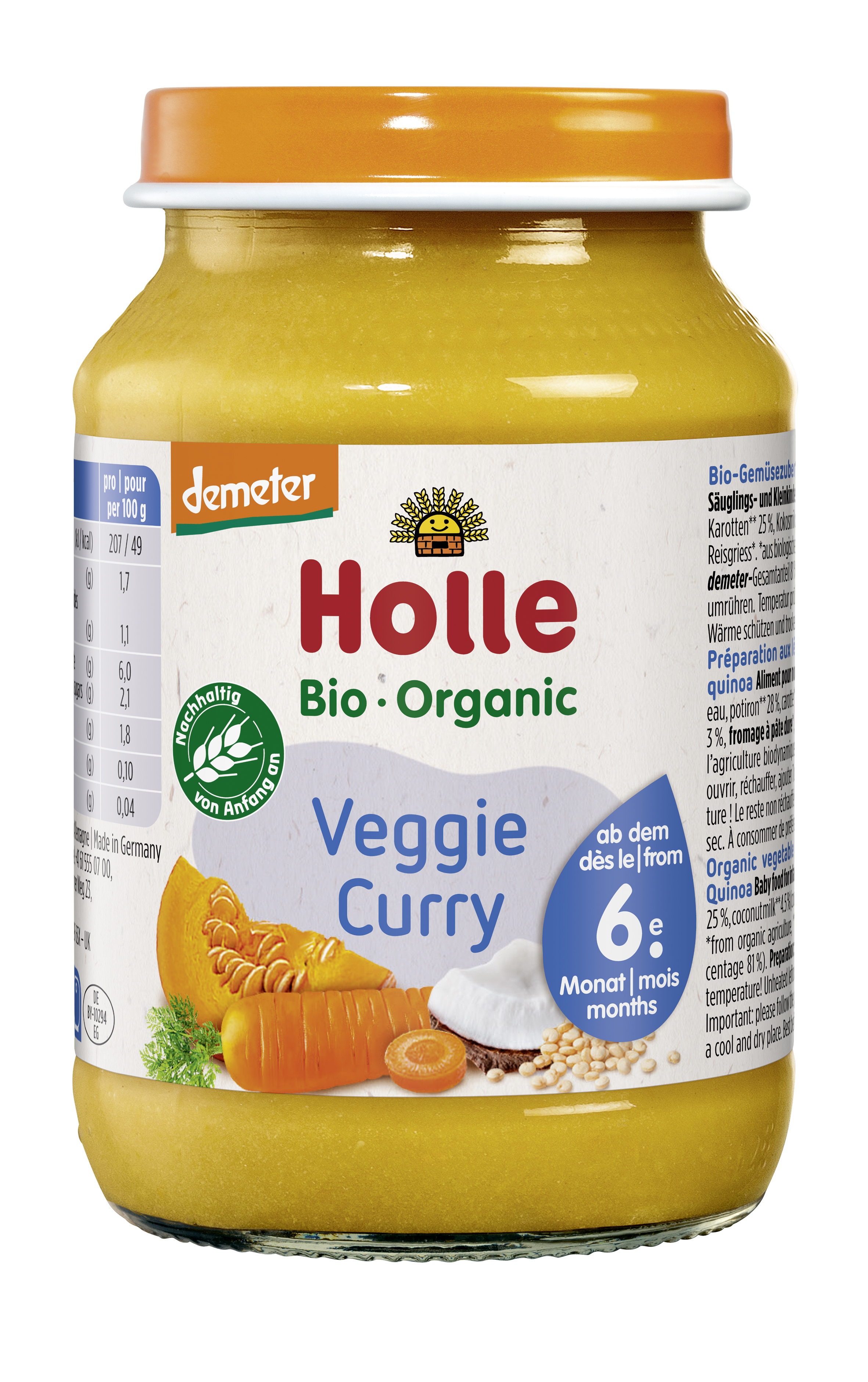 Veggie Curry Gläschen, 190 g
