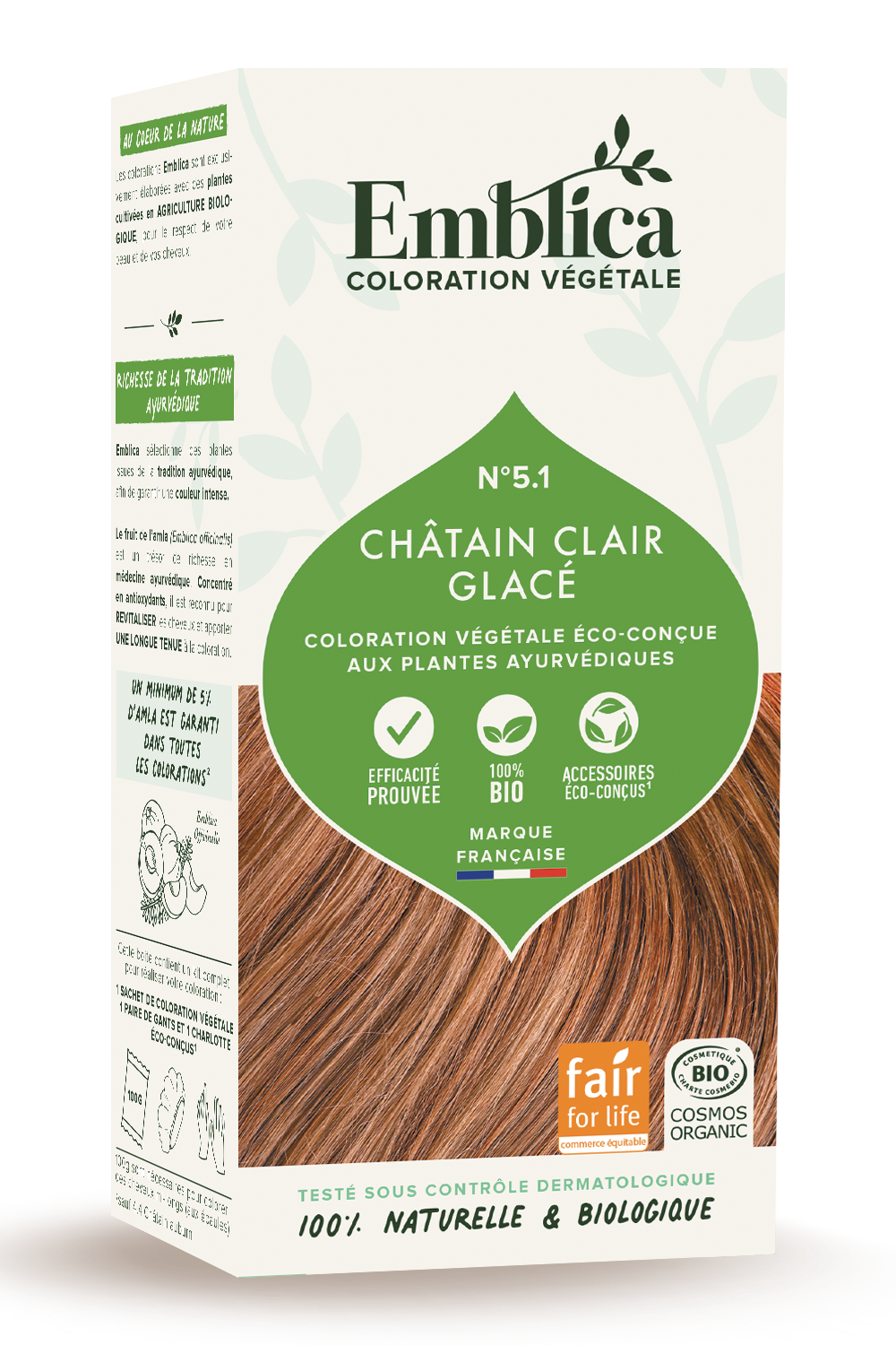 Herbal Hair Color 5.1 Light Brown 100g