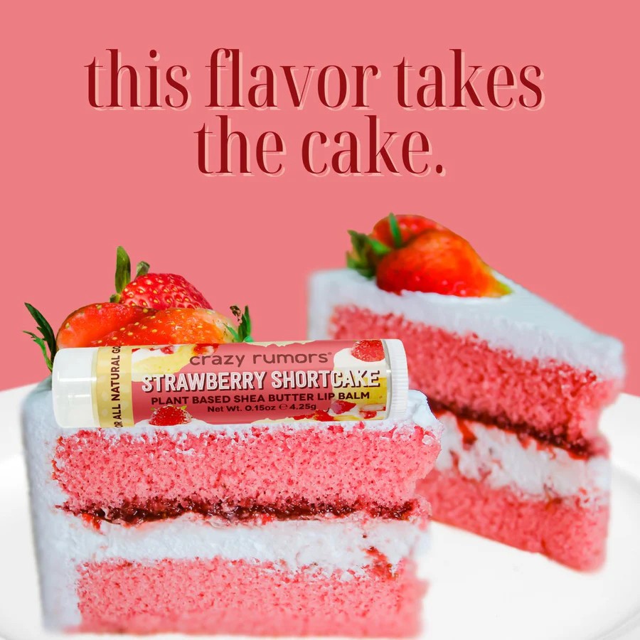 CRAZY RUMORS Strawberry Shortcake Lip Balm 4.25g