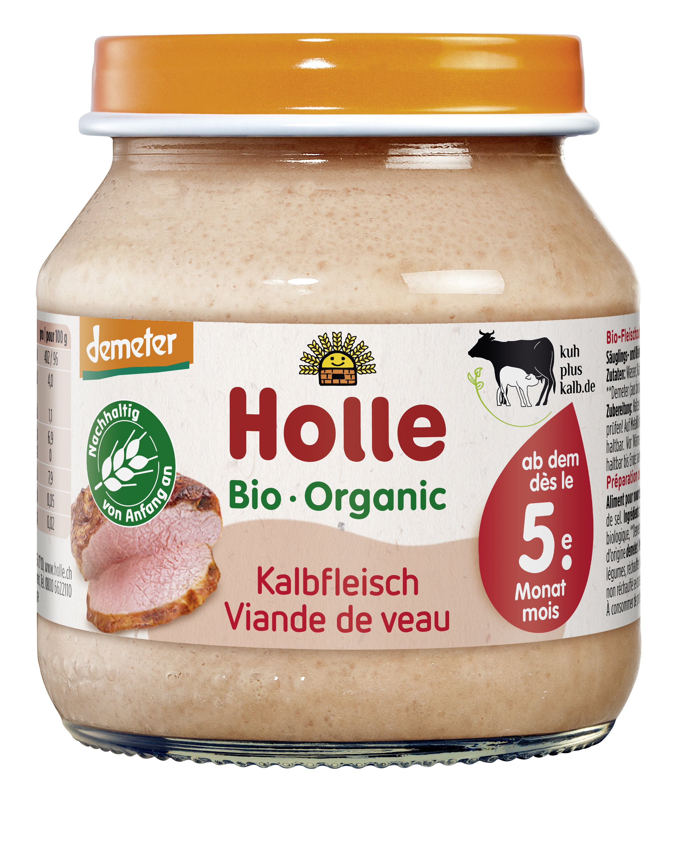Kalbfleisch Gläschen, 125g