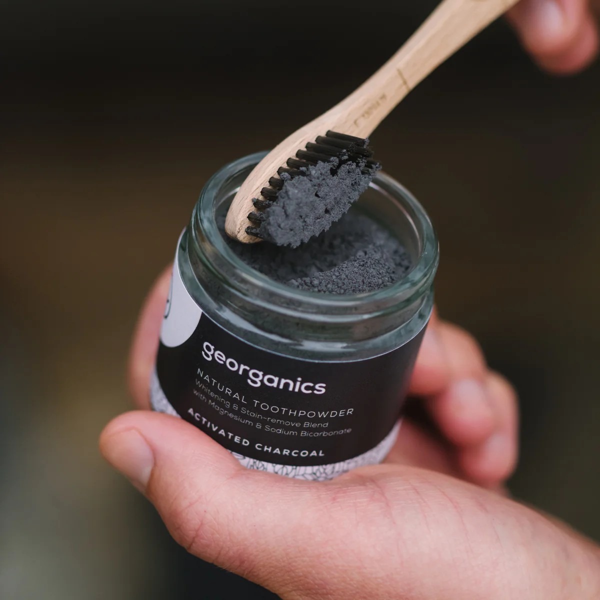 GEORGANICS toothbrush powder activated carbon 60ml