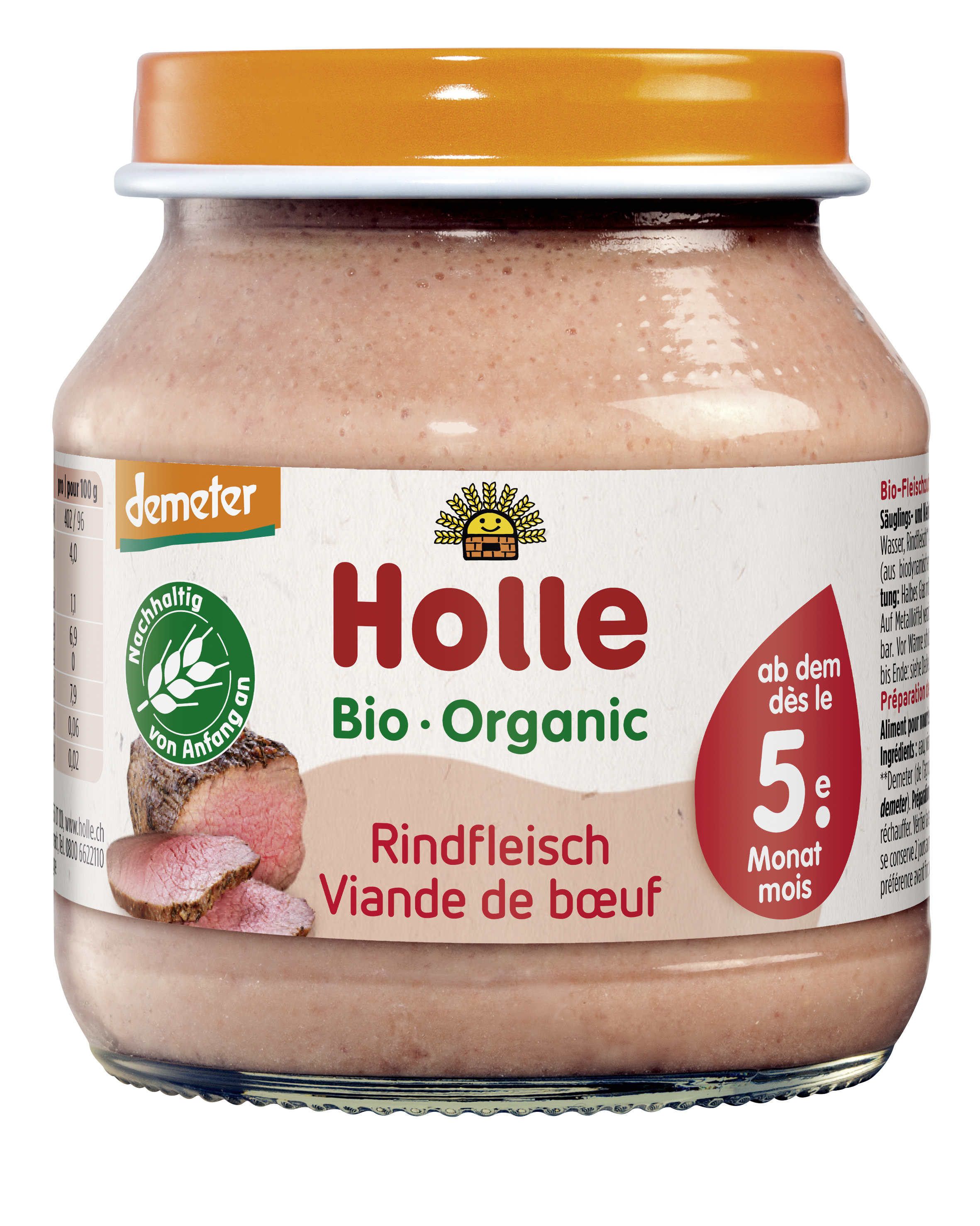 Rindfleisch Gläschen, 125g