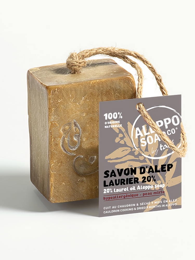 Laurel Aleppo soap bar 20% laurel oil with string 190 g