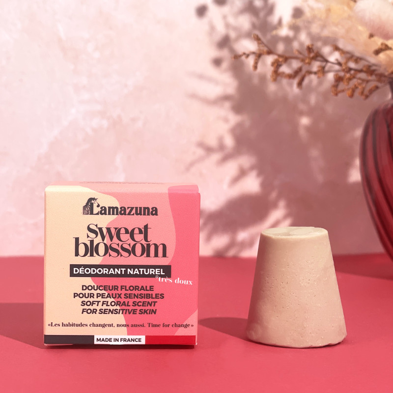 LAMAZUNA Deodorant Sweet Blossom, OHNE Natron, blumiger Duft 30 g