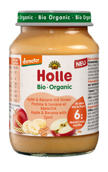 Apfel & Banane mit Dinkel Gläschen, 190g
