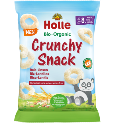 Organic Crunchy Snack Rice and Lentils 25g