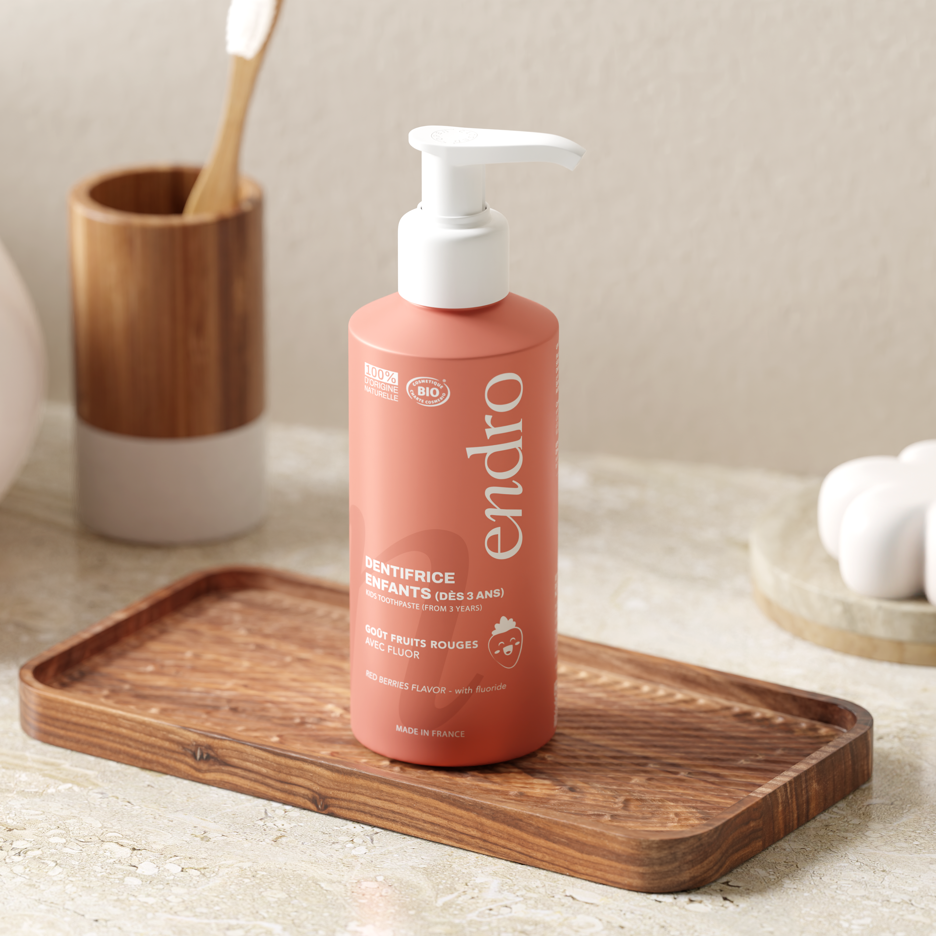 Gel Toothpaste KIDS Strawberry with Fluoride (1000ppm) 175g