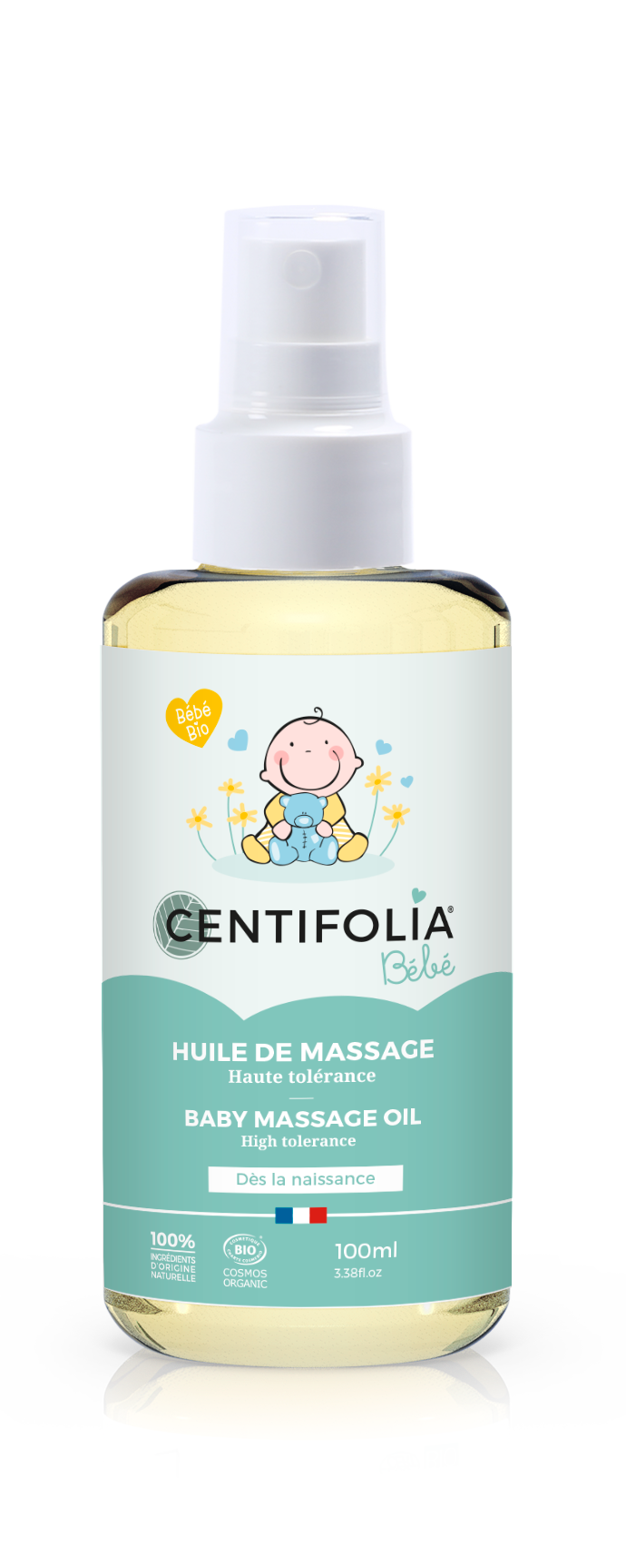 Baby massage oil with pump 100mL