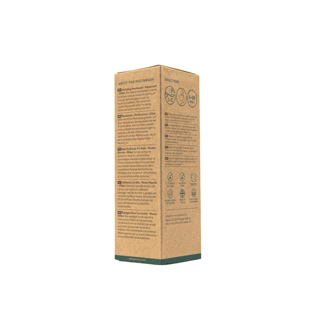 GEORGANICS Mouthwash Oil Peppermint 100ml
