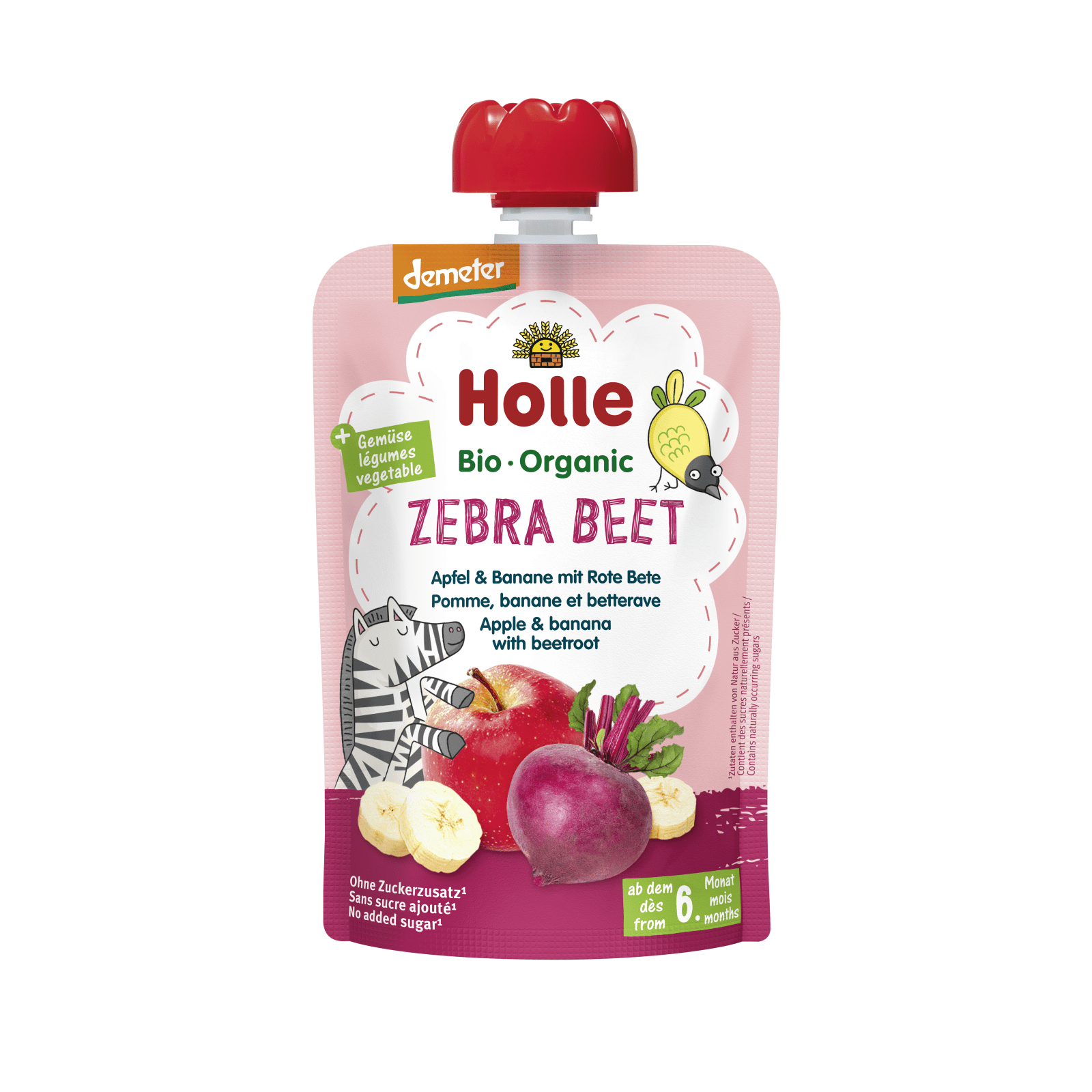 Zebra Beet - Pouchy apple, banana, beetroot, 100g