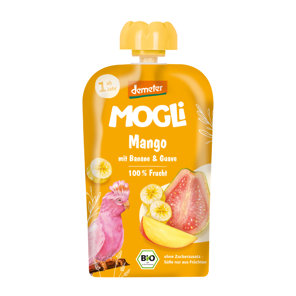 Organic Mango Guava Squeezable Pouch 100g VEGAN