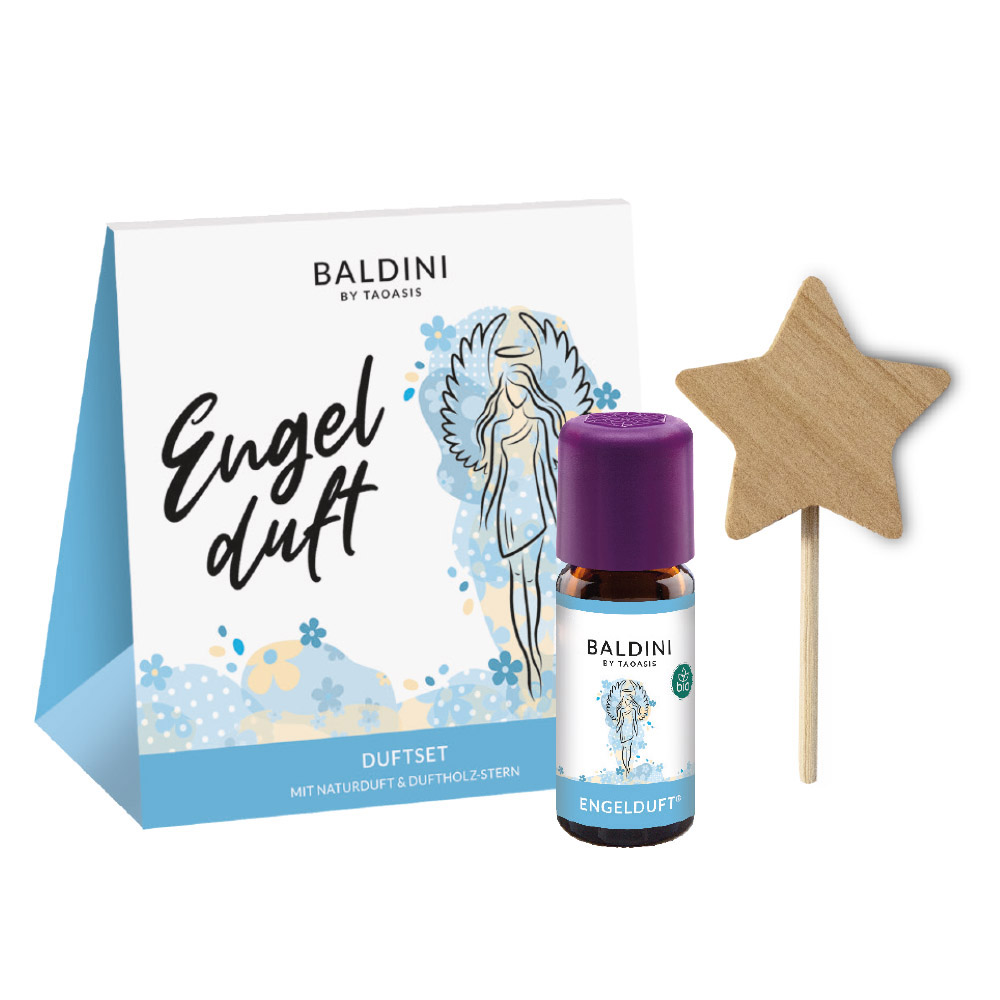 Angel fragrance set with wooden star 10 ml