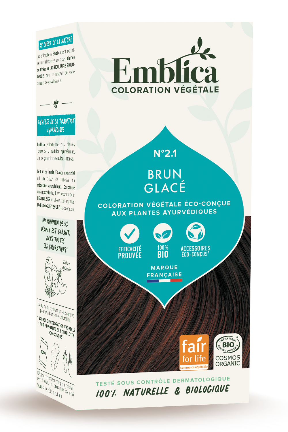 Herbal Hair Color 2.1 Cool Dark Brown 100g