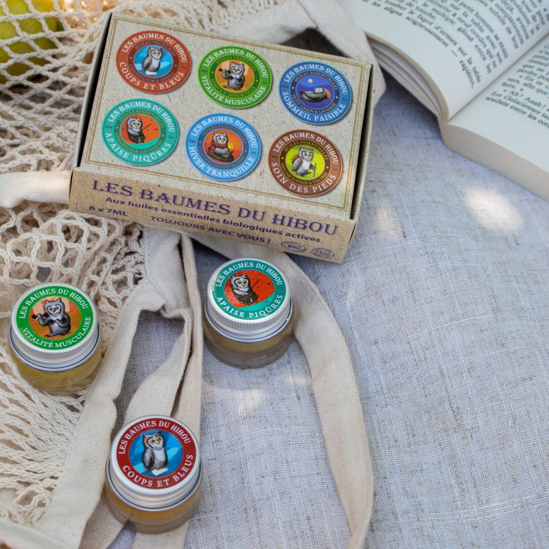 Travel set organic massage balms 6x7 ml