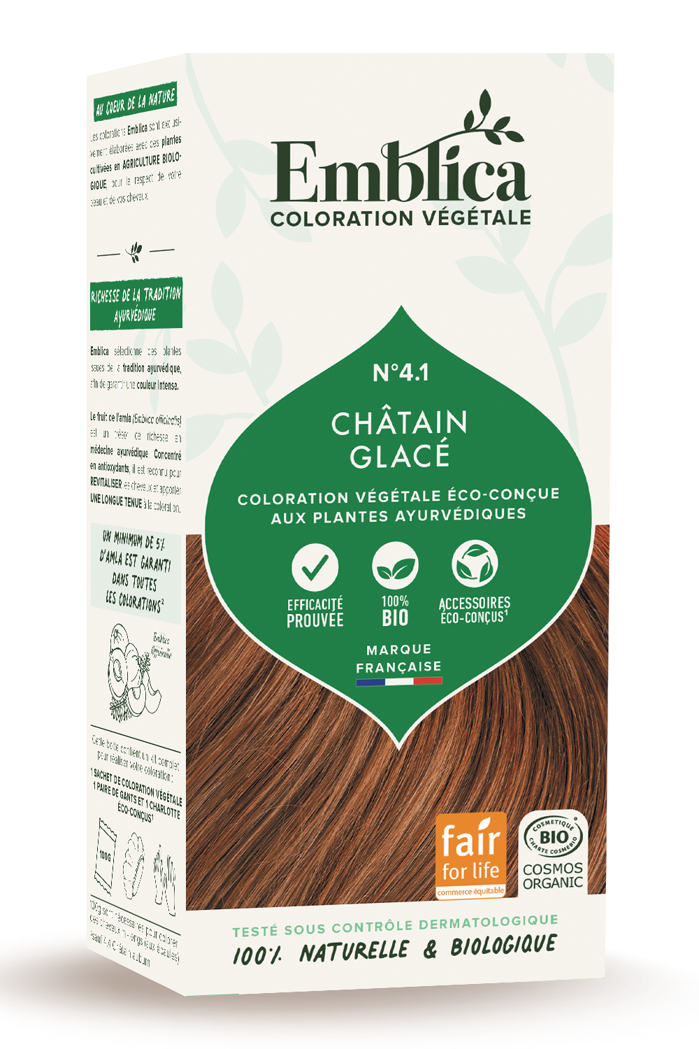 Herbal Hair Color 4.1 Ash Brown 100g