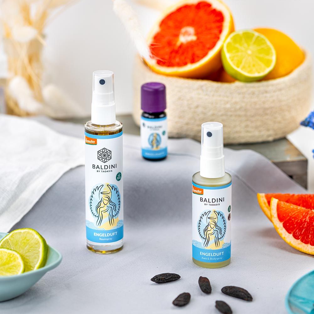 Angel fragrance set with wooden star 10 ml