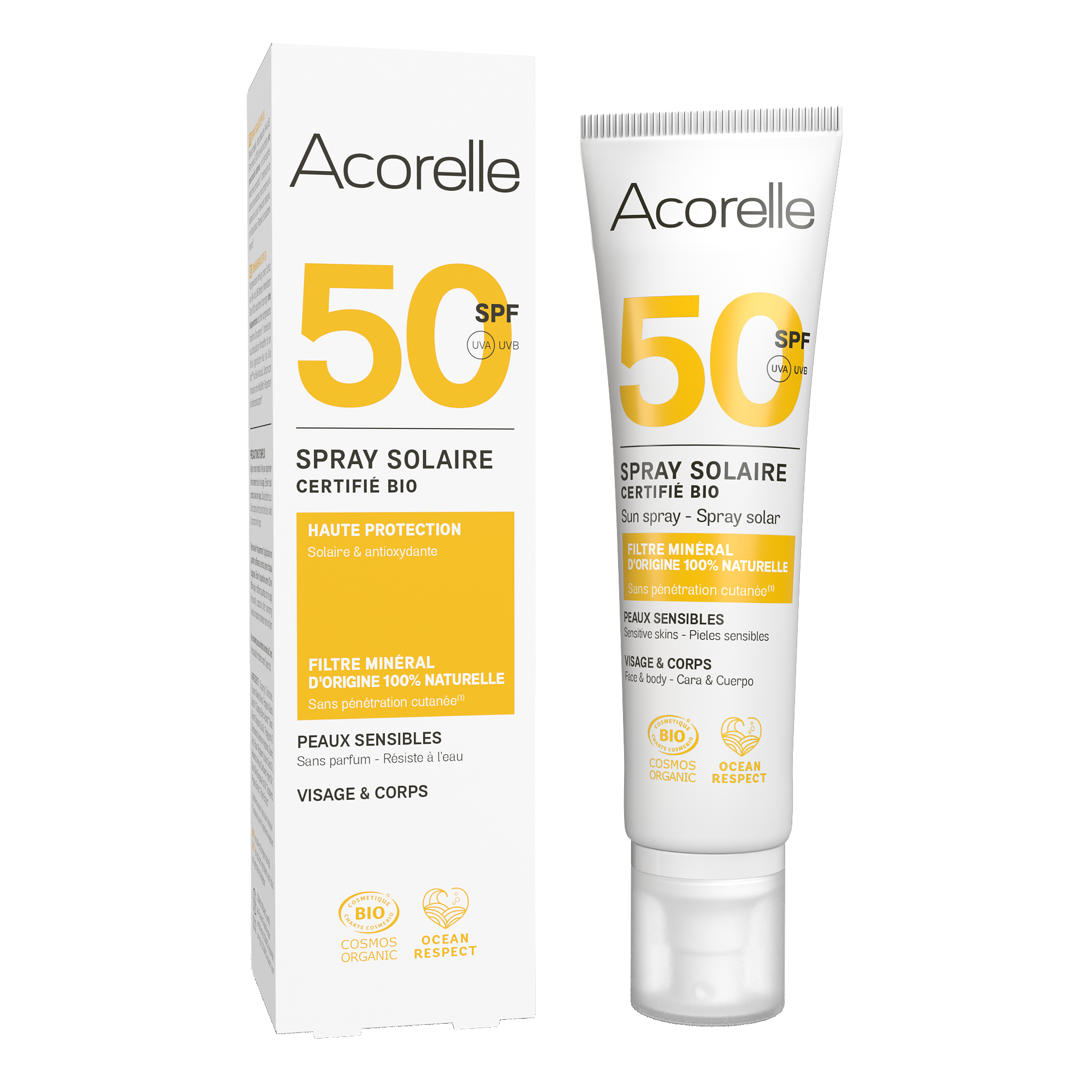 ACORELLE Sun Sun Spray Unscented SPF 50, 100ml