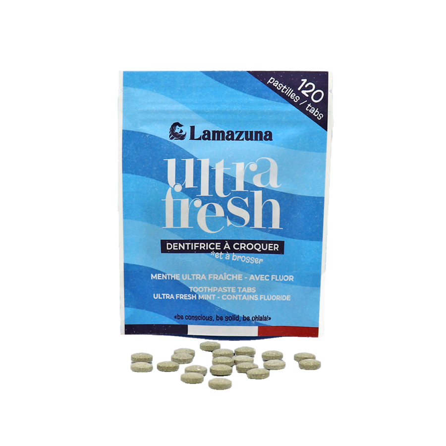 LAMAZUNA Zahnputztabletten Ultra Fresh mit Fluorid 120 Tbl