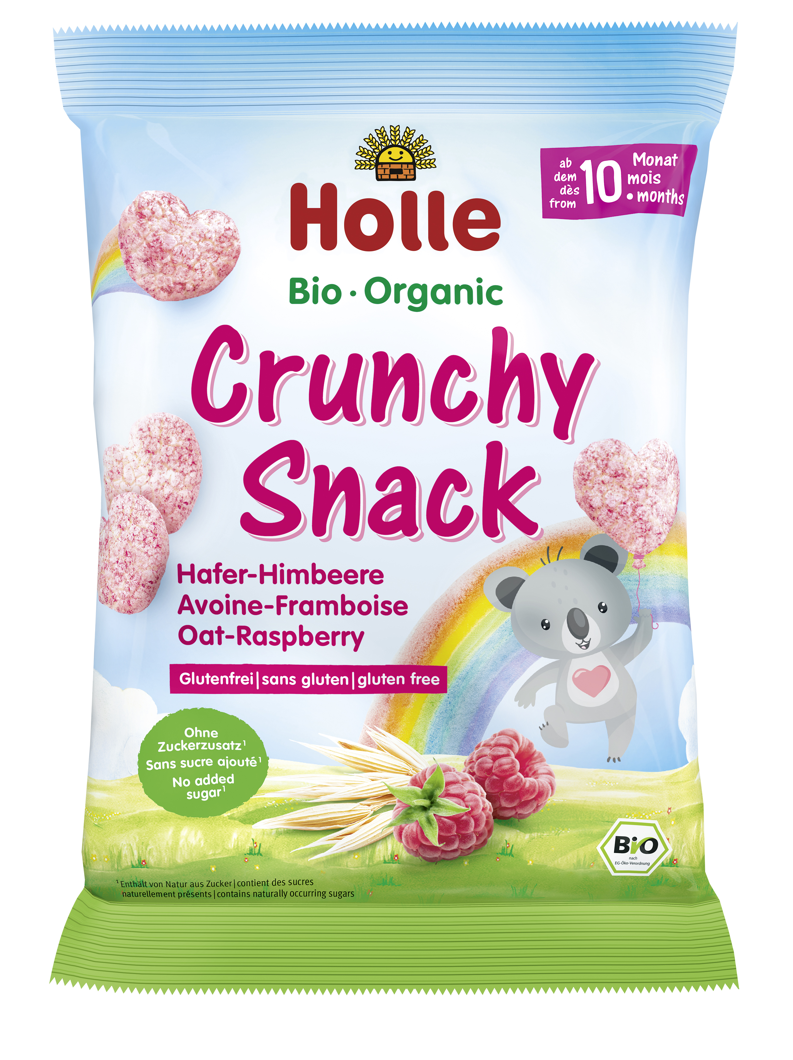 Organic Crunchy Snack Oat-Raspberry 30g