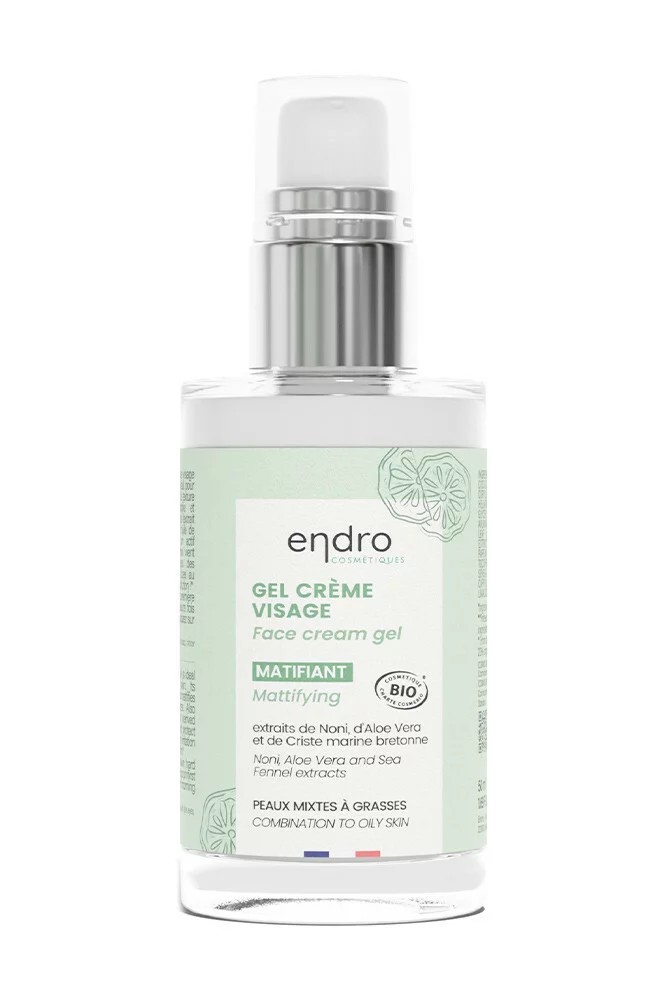 ENDRO Mattifying Gel Cream for the Face, Combination to Oily Skin, 50ml