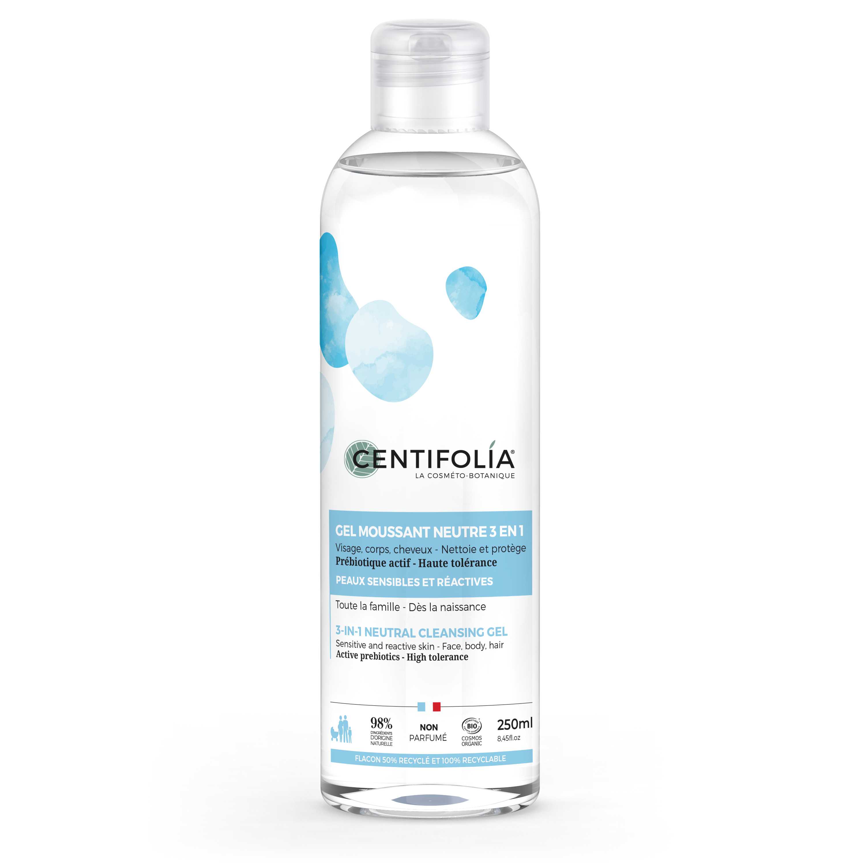 Neutral preb.cleaning gel, 3in1, 250 ml