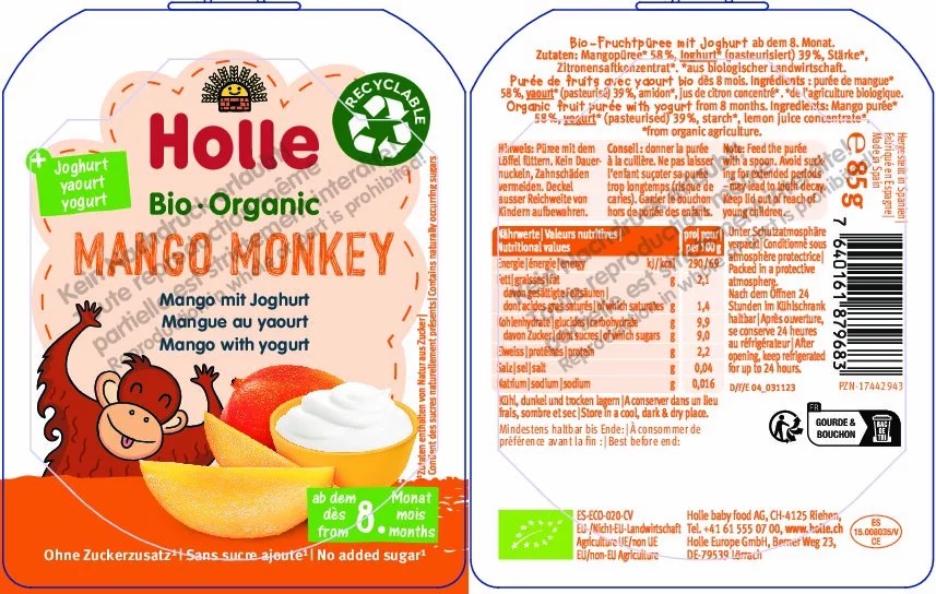 Mango Monkey Mango  mit Joghurt 85g