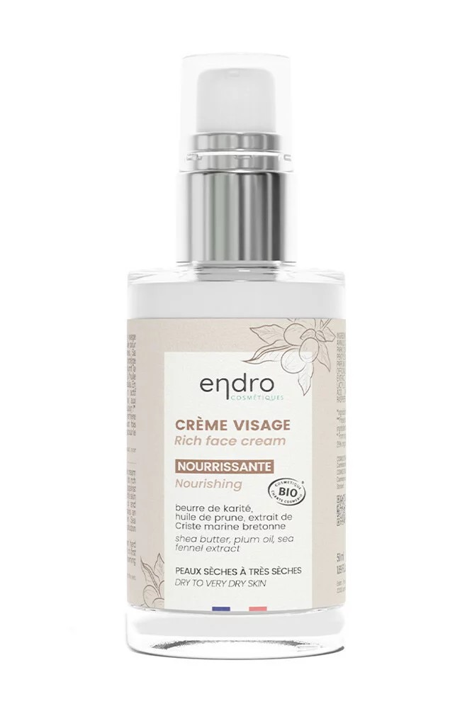 ENDRO Nourishing Face Cream, for Dry to Very Dry Skin, 50ml