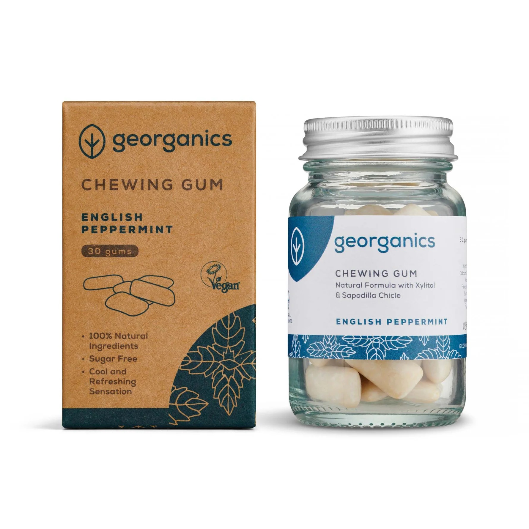 GEORGANICS  Kaugummi Pfefferminz 30gums