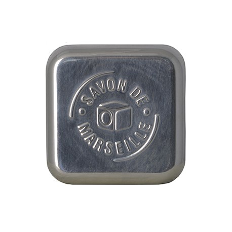 Soap box aluminum Aleppo soap bar 190 g 10x7x6 1 pc