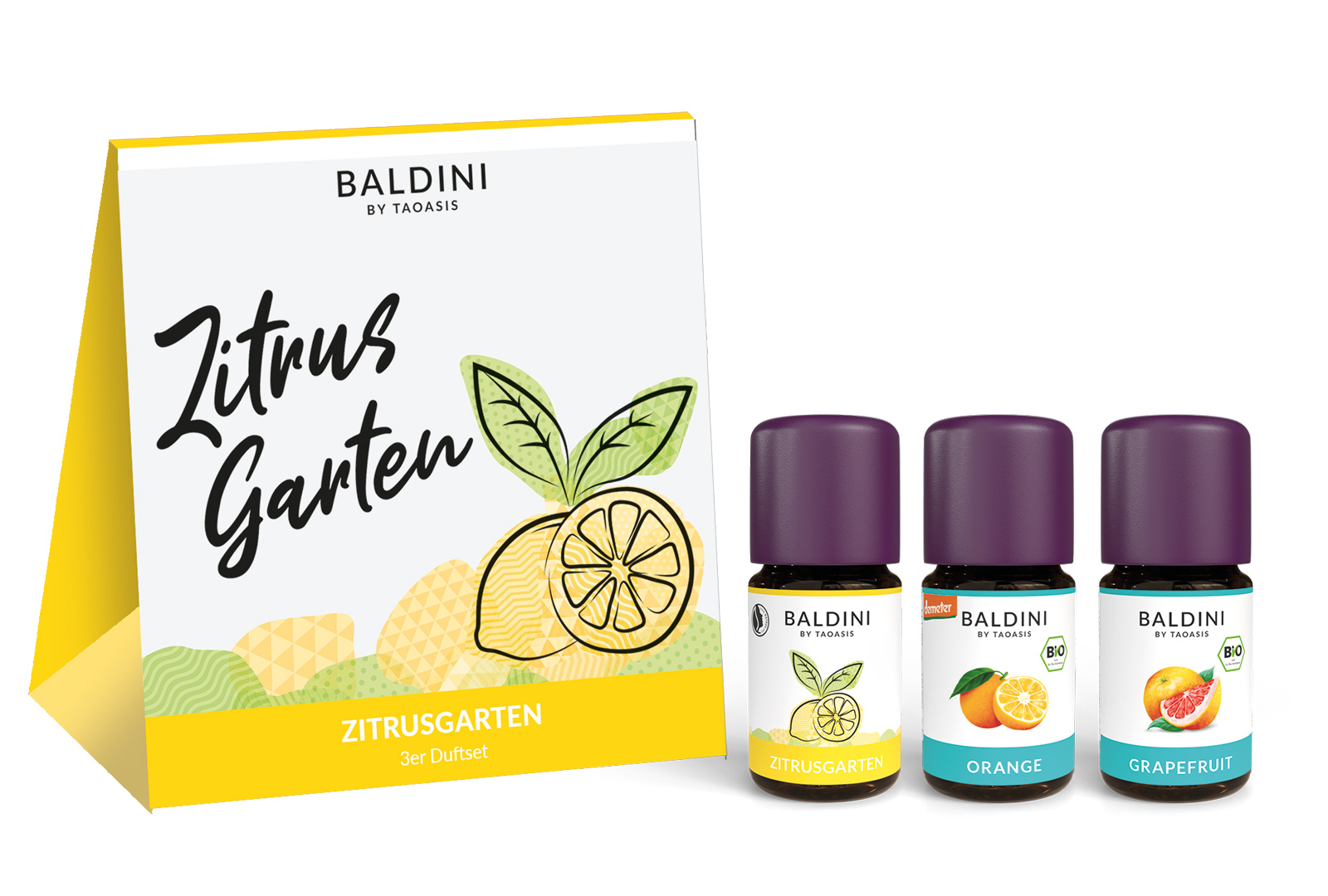 Citrus Garden Fragrance Set (Orange, Grapefruit, Citrus Garden 3x5ml