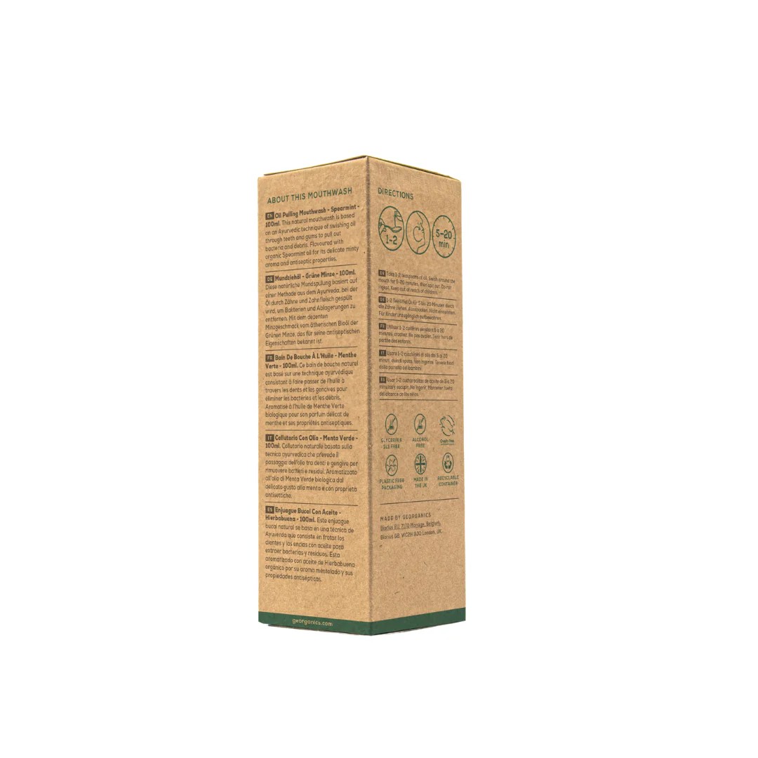 GEORGANICS Mouthwash Oil Spearmint 100ml