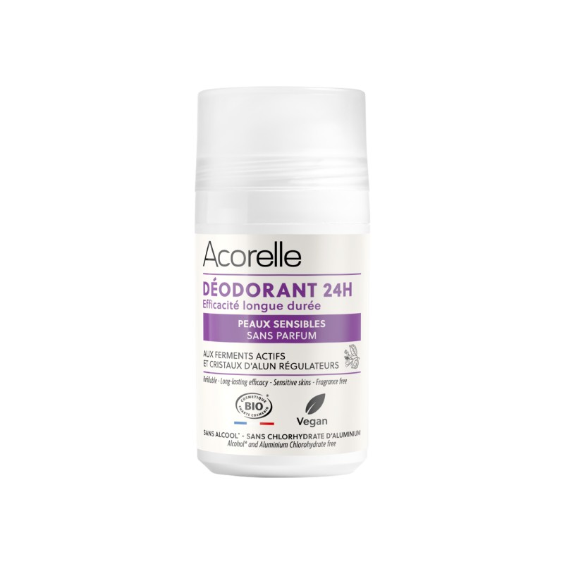 Deodorant Roll On Care 24h Sensitive Skin, unscented (violet) 50 ml