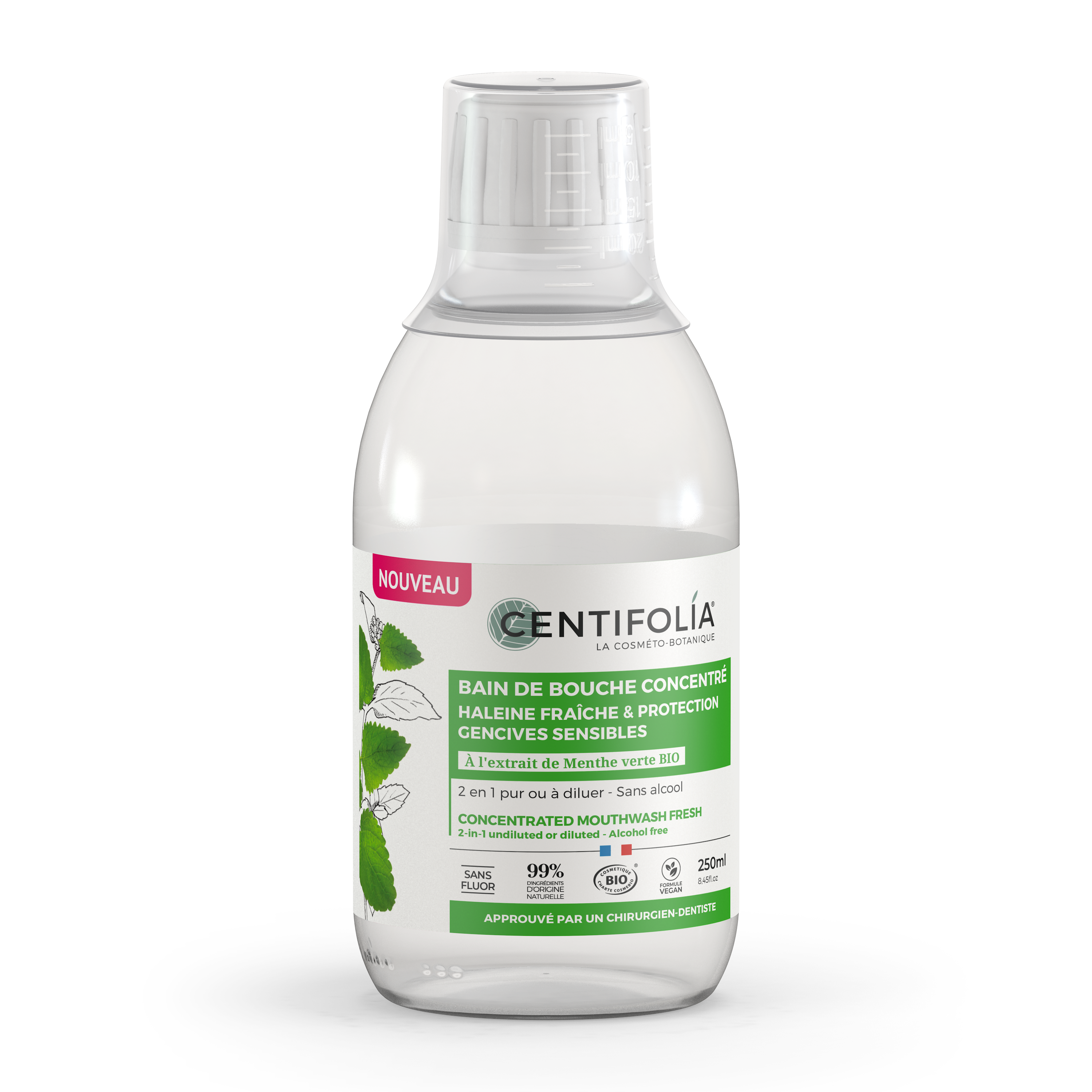 Mouthwash Mint, WITHOUT alcohol 250ml