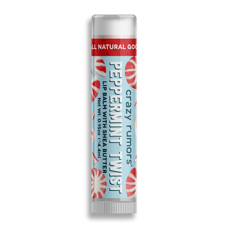 CRAZY RUMORS Peppermint Twist Lip Balm 4.25g SEASONAL