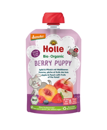 Berry Puppy - Pouchy Apple & Peach with Wild Berries, 100g