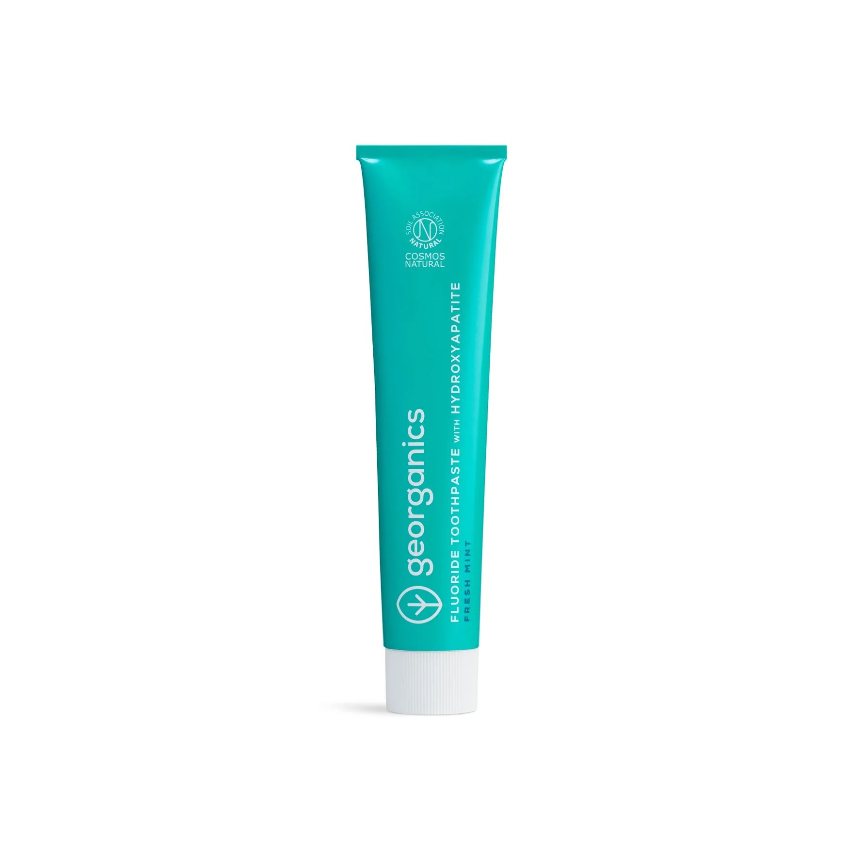 GEORGANICS Toothpaste with Fluoride and Hydroxyapatite, Fresh Mint 75ml