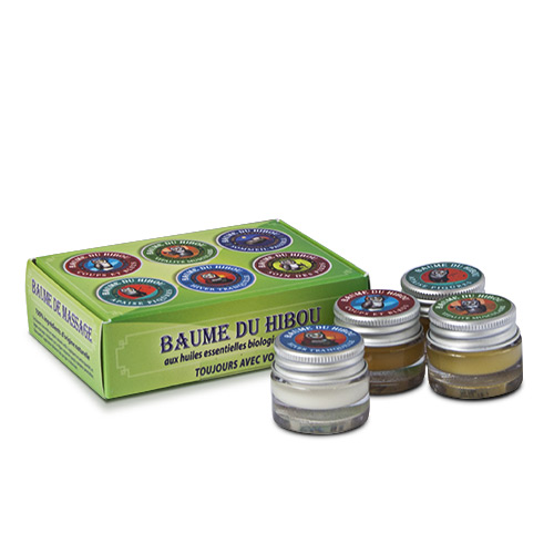 Travel set organic massage balms 6x7 ml
