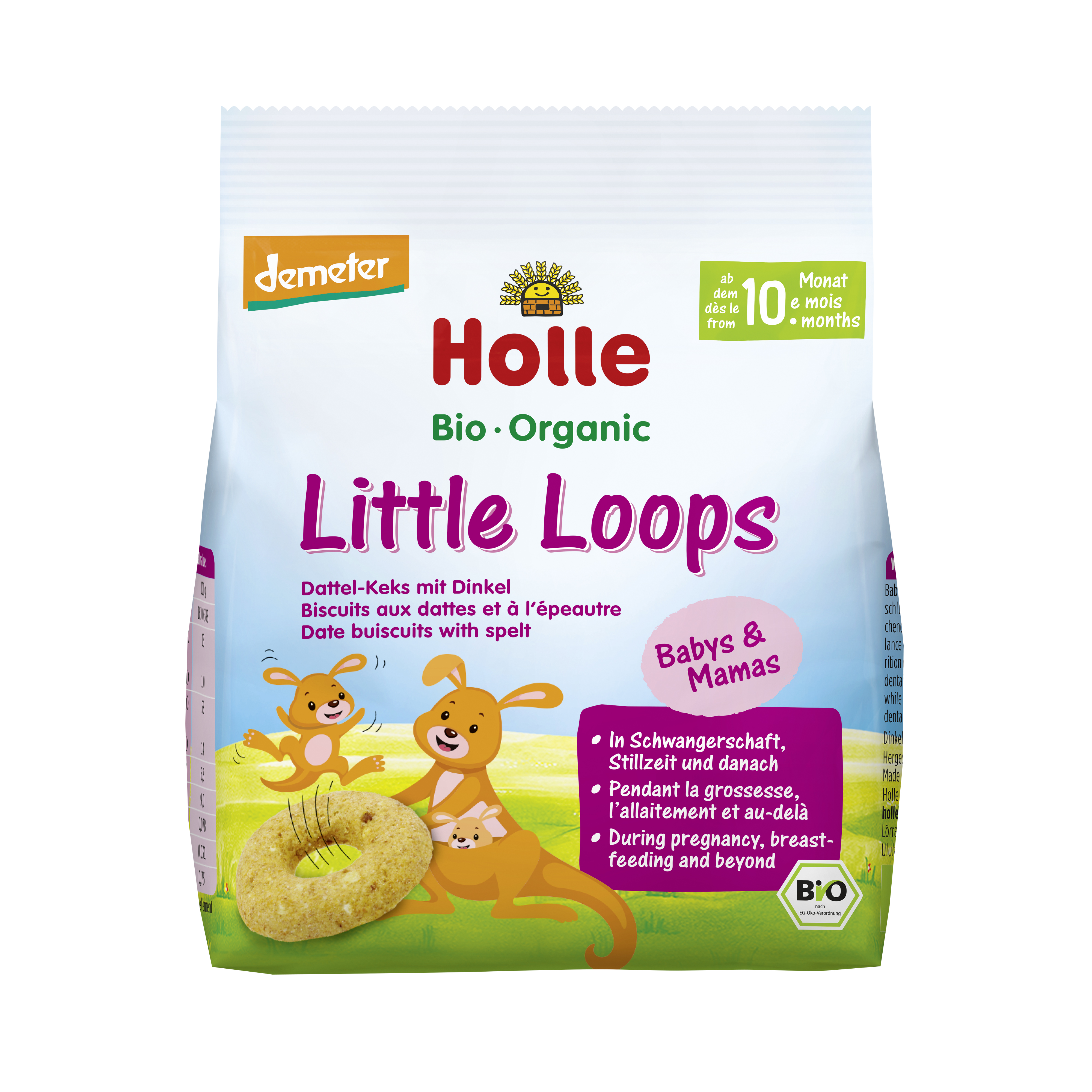 Organic Little Loops Date Biscuit with Spelt 80 g