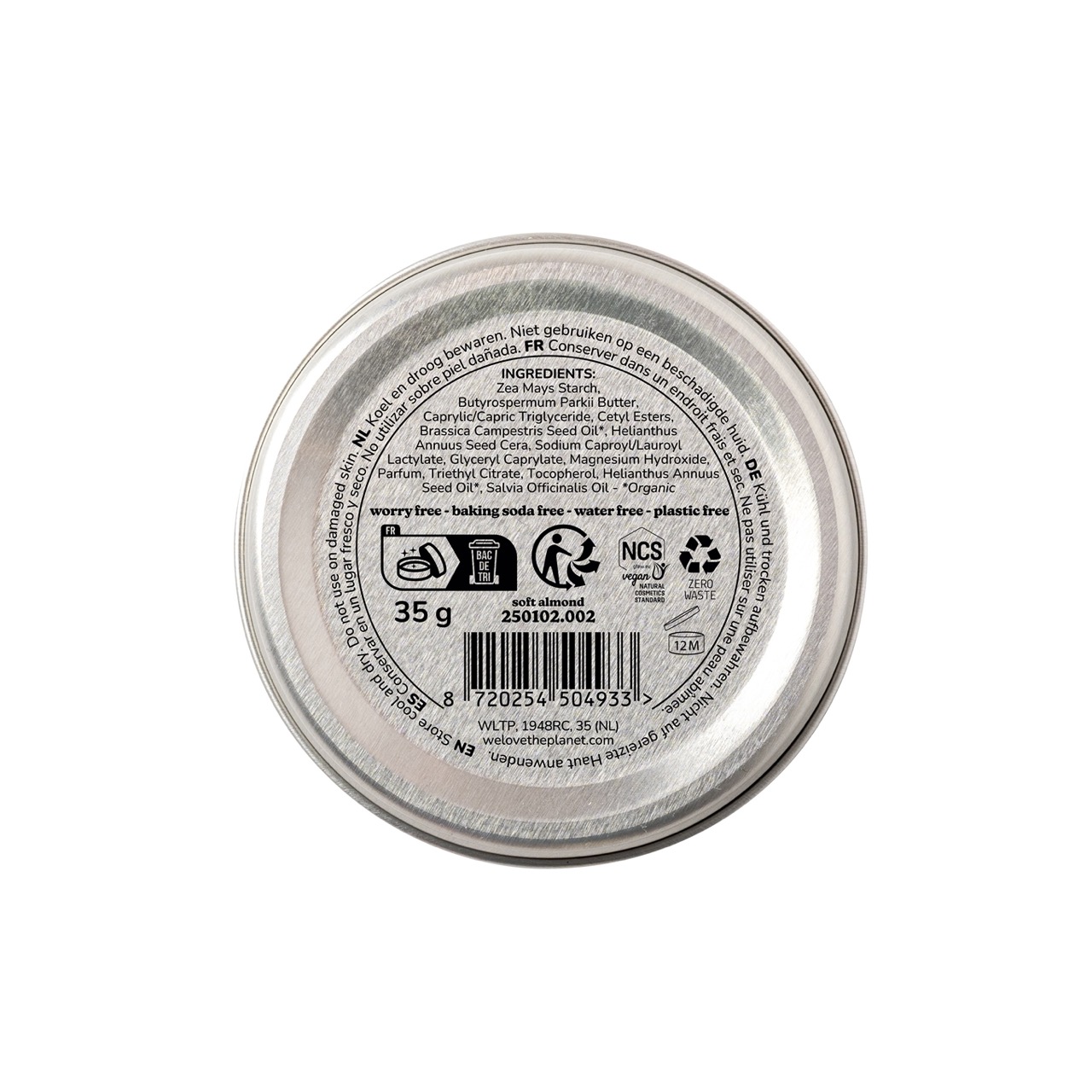 Deodorant Creme Soft Almond VEGAN / SENSITIV 35g
