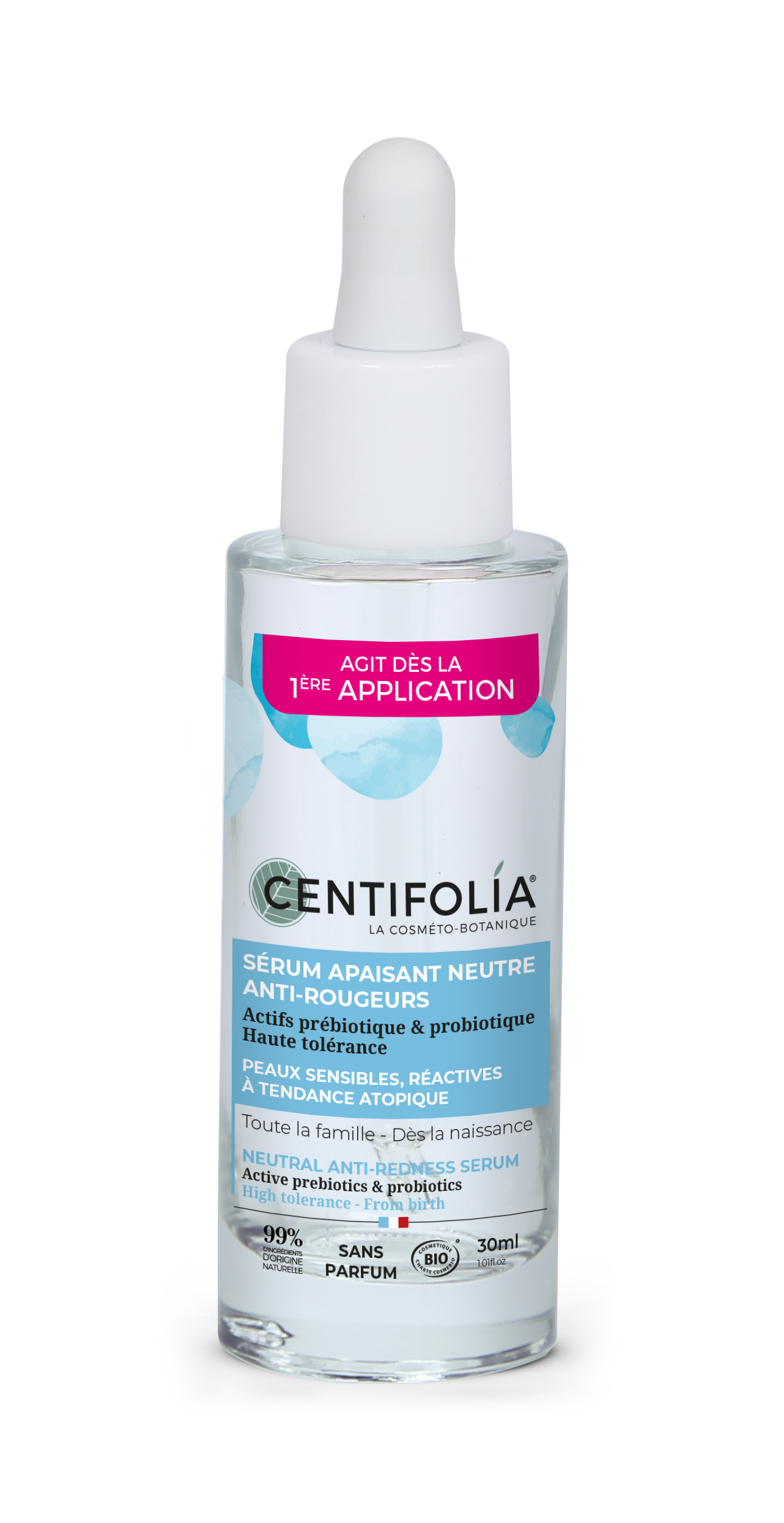 Neutral preservative-free serum for redness 30 ml