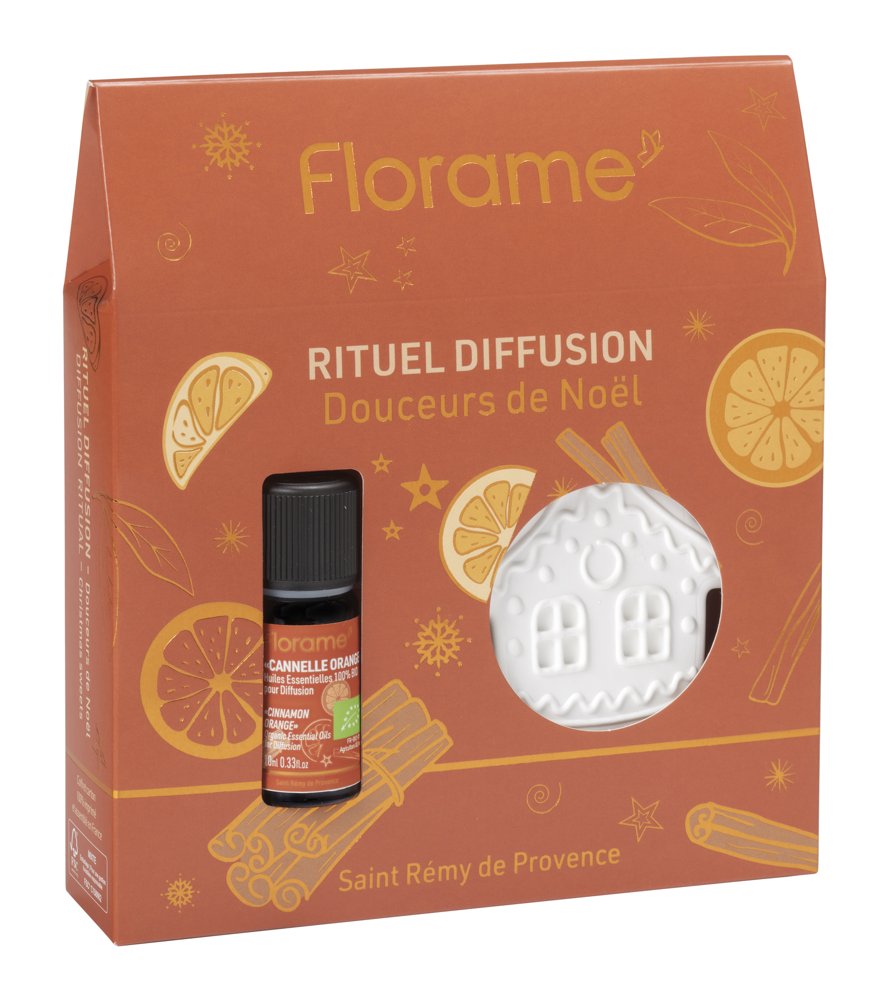 Cinnamon Orange fragrance blend + ceramic star