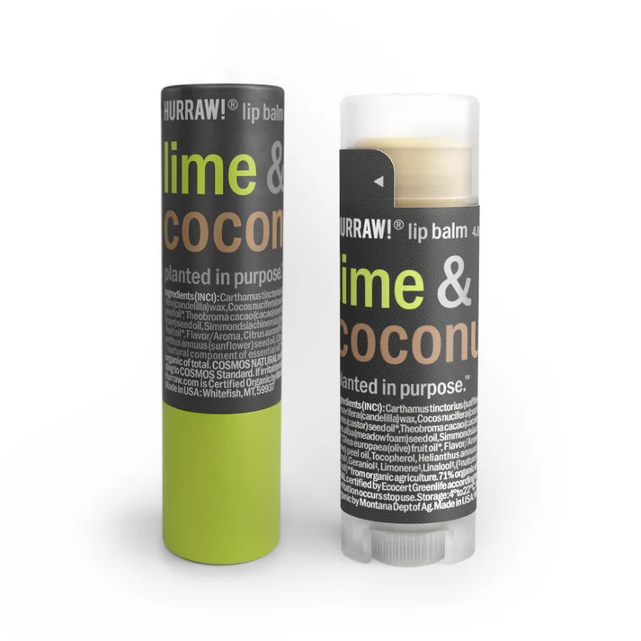 HURRAW Lip Balm Lime & Coconut 4.8g
