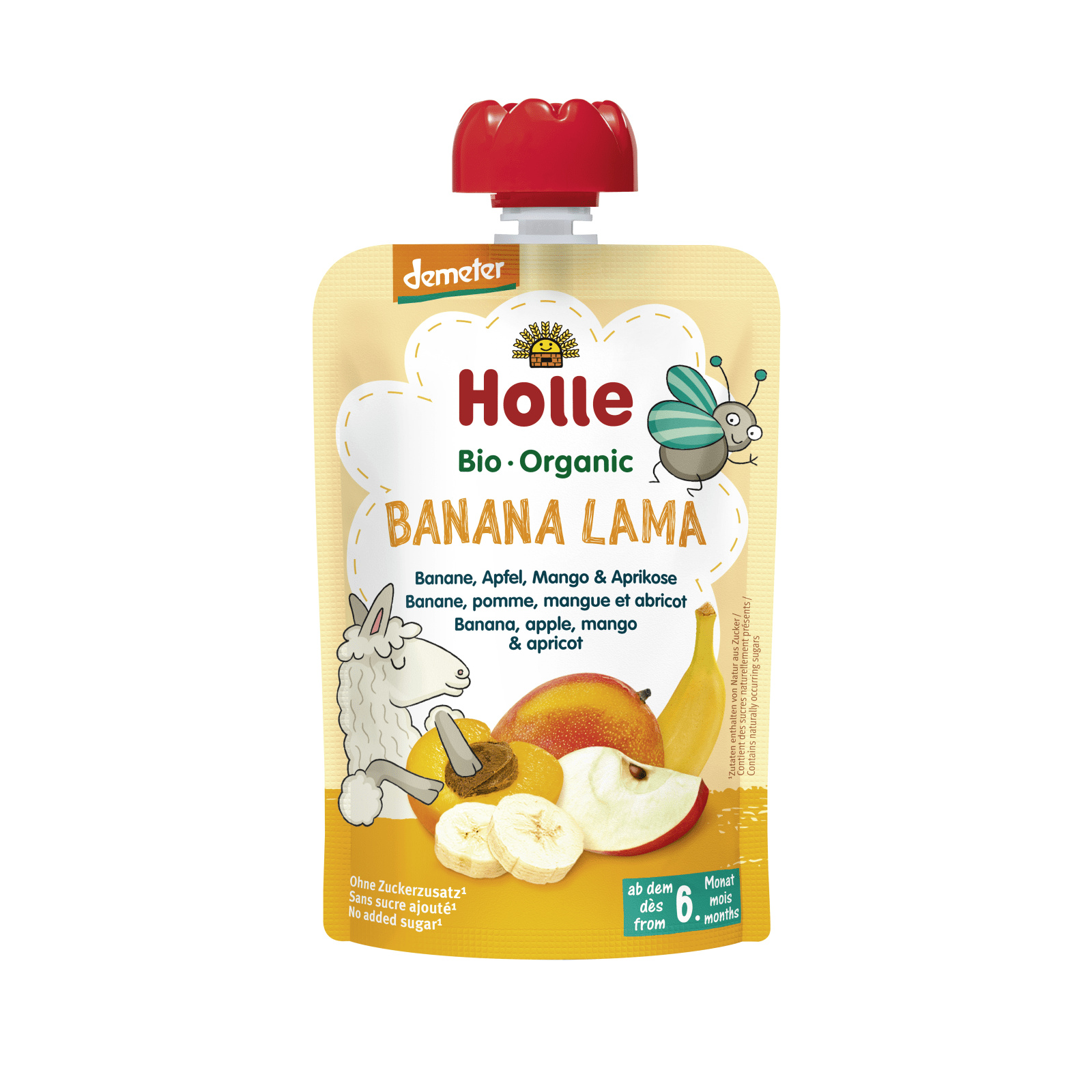 Banana Lama - Pouchy Banana, Apple, Mango & Apricot, 100g