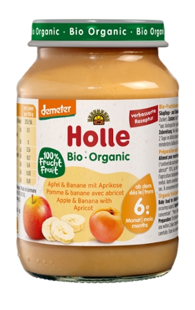 Apple & Banana with Apricot Jar, 190g