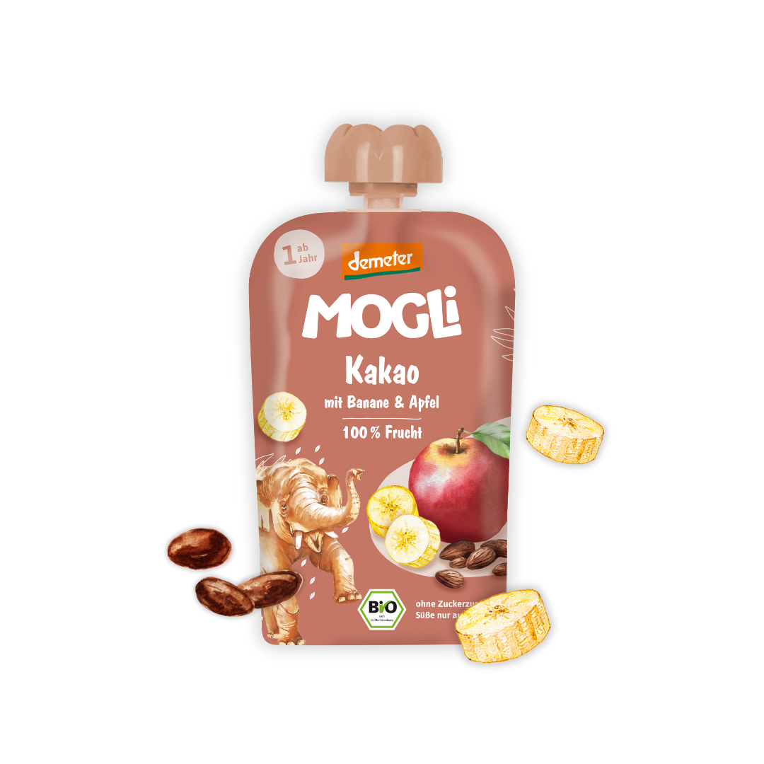 Organic Cocoa Banana Pouch 100g VEGAN