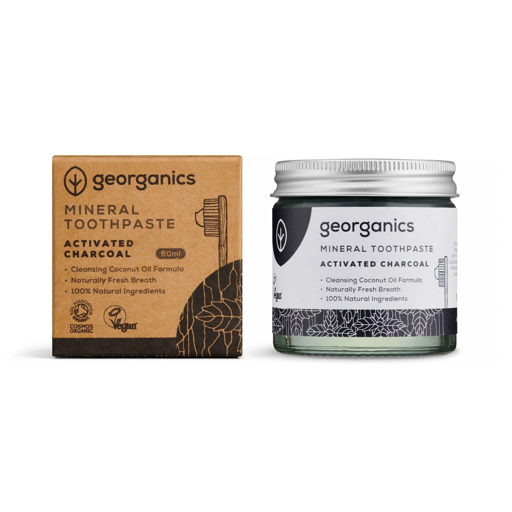 GEORGANICS Toothpaste Activated Charcoal 60ml