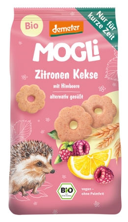 Demeter Zitronenkekse mit Himbeere 125g