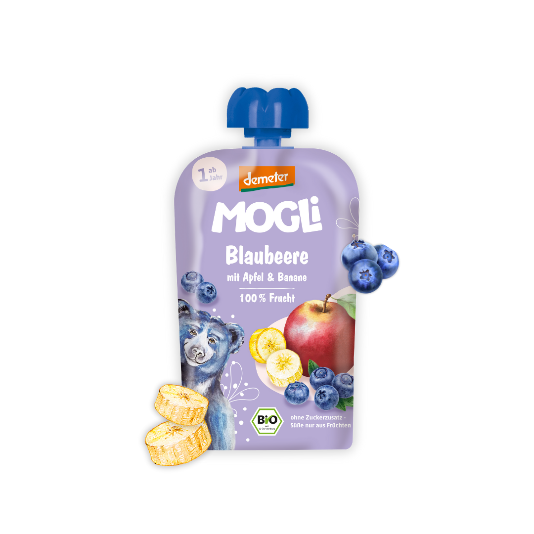 Organic Blueberry Squeezable Pouch 100g VEGAN